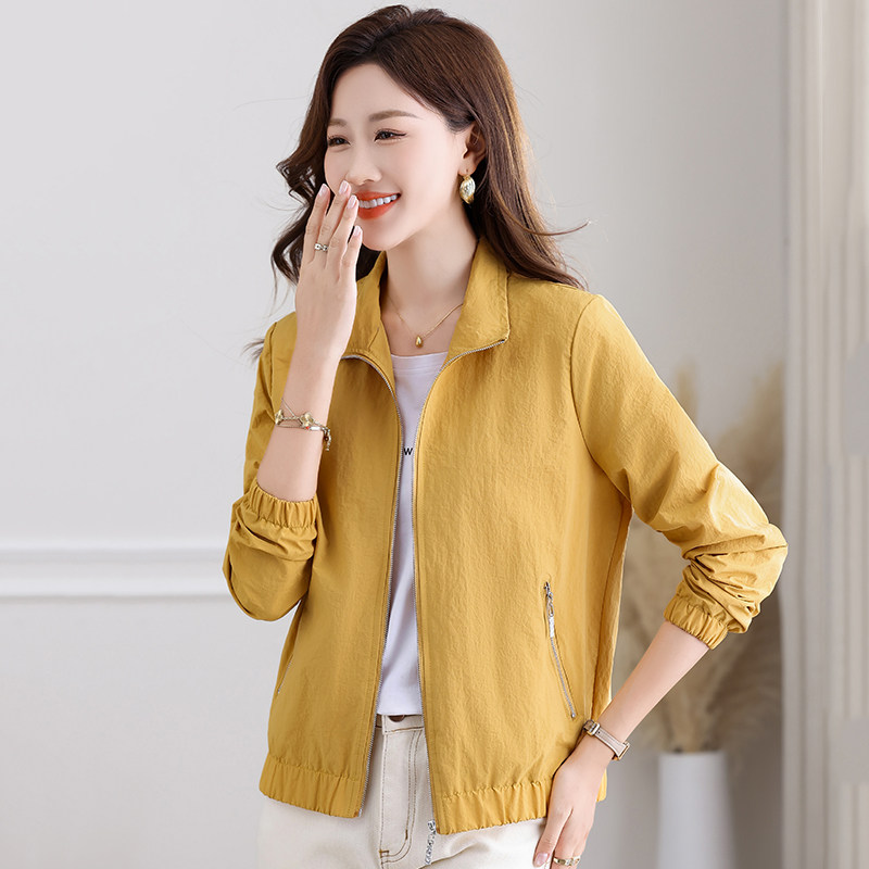 2025春秋新款双层女士短外套宽松休闲百搭显瘦开衫夹克上衣