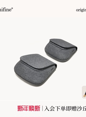 unifine设计师新款中性风原创马鞍包小众单肩斜挎板栗包包-烟灰色