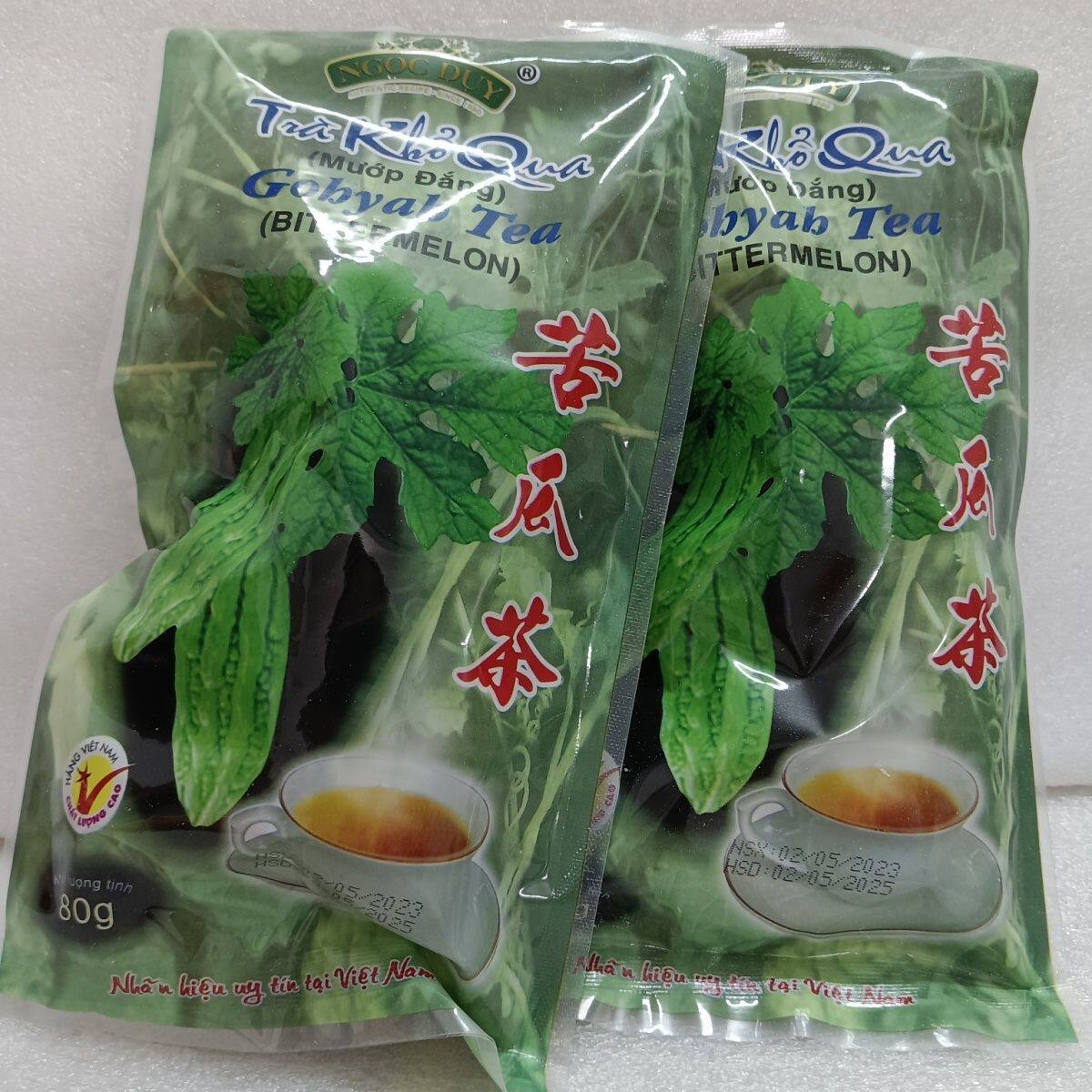 越南凉茶苦瓜茶正品80g苦瓜干片茶袋装即泡冲饮茶可煮汤