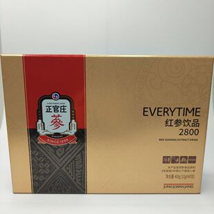 临期清仓韩国正官庄活力红参浆2800浓缩液饮品滋补养生送长辈礼盒