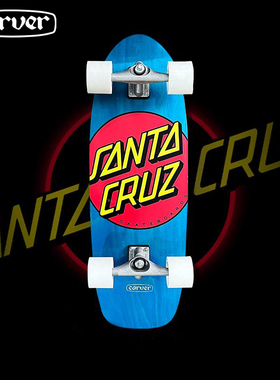 美国Carver刷街板「白轮夏威夷」Santa Cruz联名陆地冲浪板31英寸