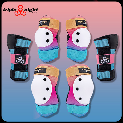 美国187carver陆冲护具T888滑板轮滑护具滑冰儿童青少年成人专用