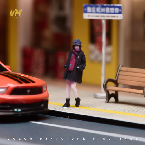 VM 1/64 3款特价小人偶 微缩场景模型搭配3D彩色打印小人偶