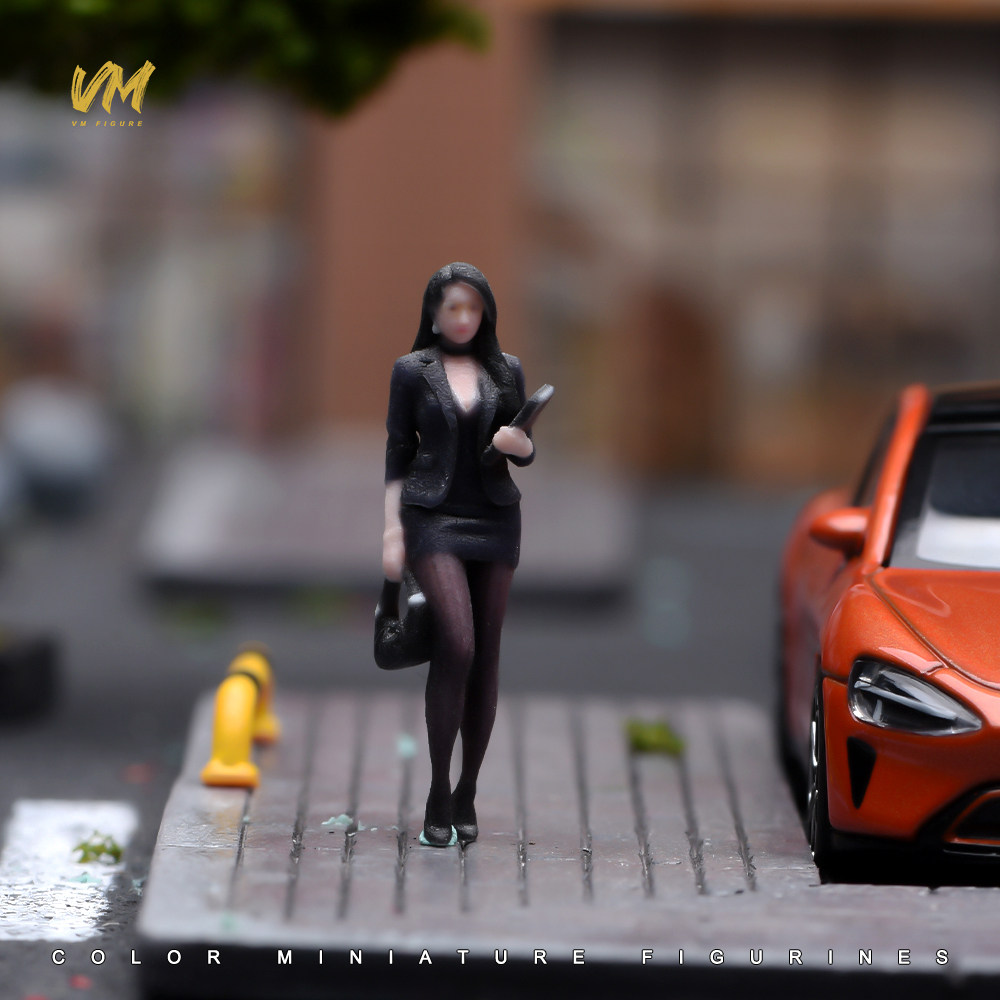 VM 1/64 7款 多风格美女 微缩场景模型搭配3D彩色打印小人偶