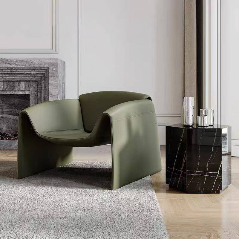 设计师椅子创意单人沙发椅简约轻奢意式客厅异形造型m字休闲螃蟹
