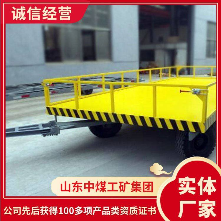 工厂运输搬运平板拖车 厂区民用平板转运拖车 牵引平板拖车