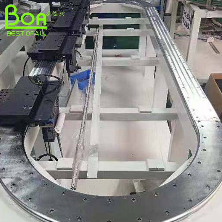 定制环形直线电机圆弧导轨U型高速双轴心导轨滑块铝合金厂家生产