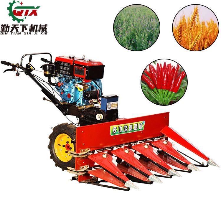 山东玉米高粱秸秆四层高杆立刀收割机 自走式小麦辣椒苜蓿割晒机