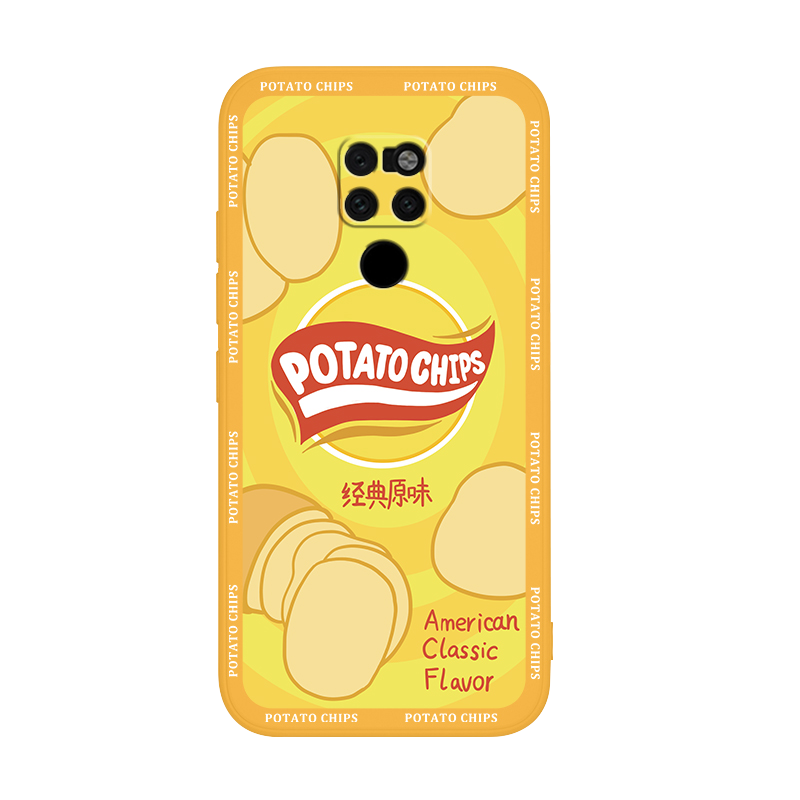 薯片适用华为mate20手机壳meta10pro新款mete9por硅胶m20x5G套mt卡通meat男女mata魅特mαte小众matepro创意