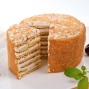 俄罗斯风味提拉米苏双山蛋糕蜂蜜手工糕点西式糕点休闲网红小零食