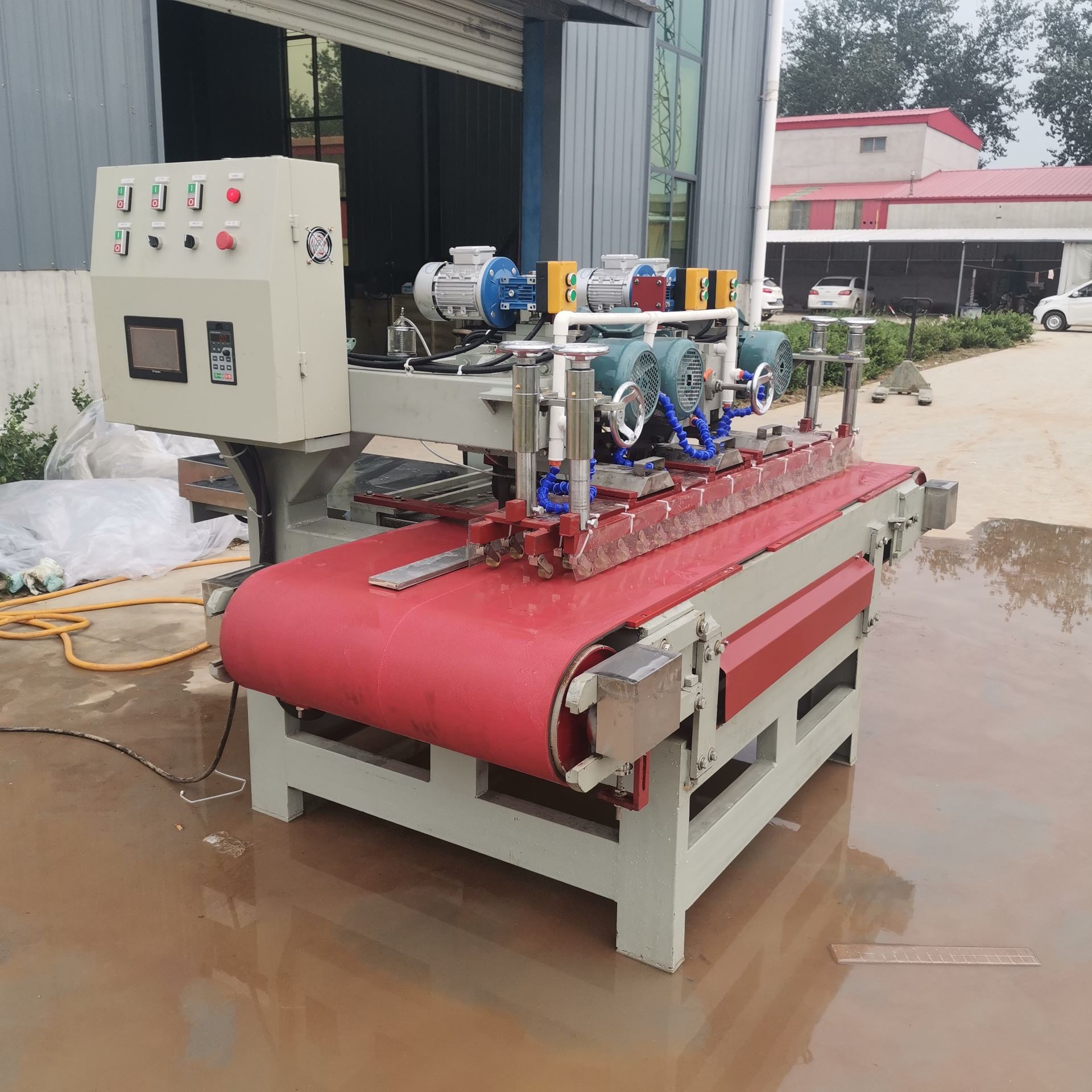 定制全自动数控瓷砖切割机石材岩板切割机大型瓷砖开槽倒角磨边机