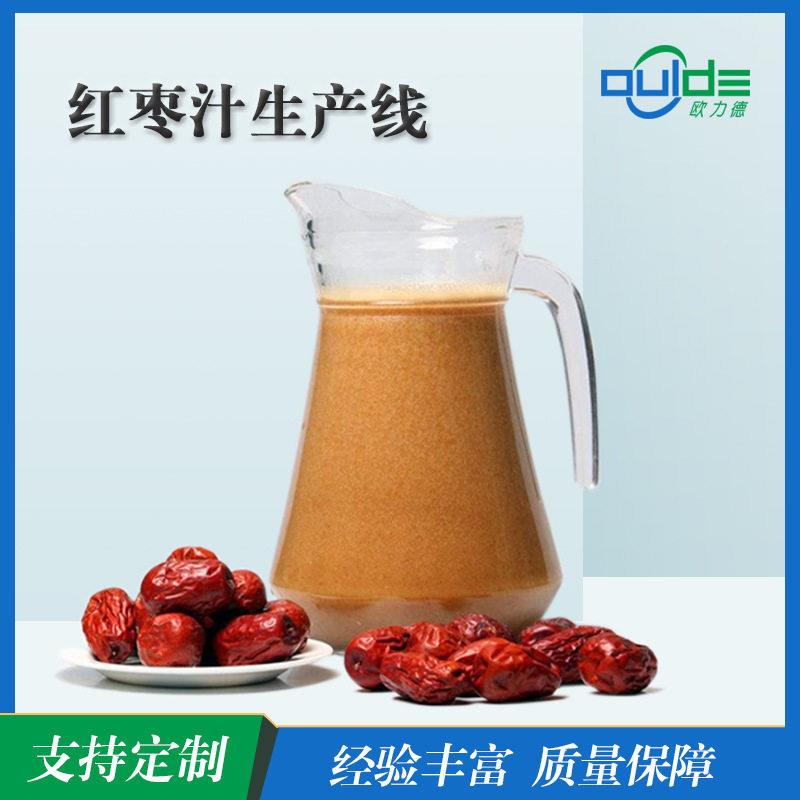厂家直供红枣汁生产线大小型果汁果酱饮料橙汁全自动生产线