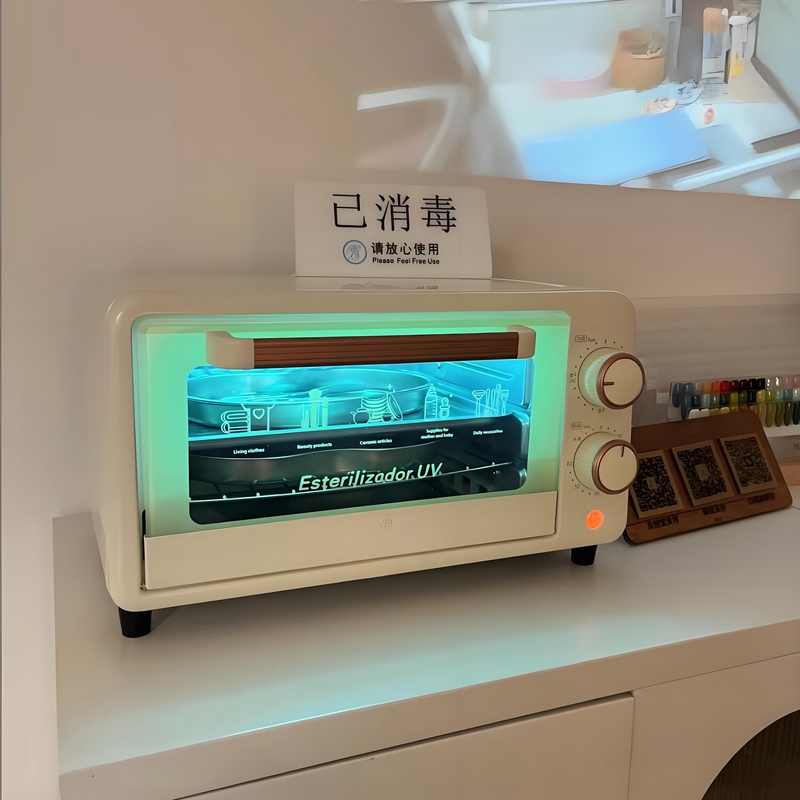 紫外线臭氧杀菌毛巾消毒柜理发工具美发店美容美甲修脚纹身消毒箱