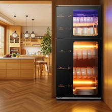 125度不锈钢餐具消毒柜免沥水带烘干家用商用台式厨房桌面型碗筷