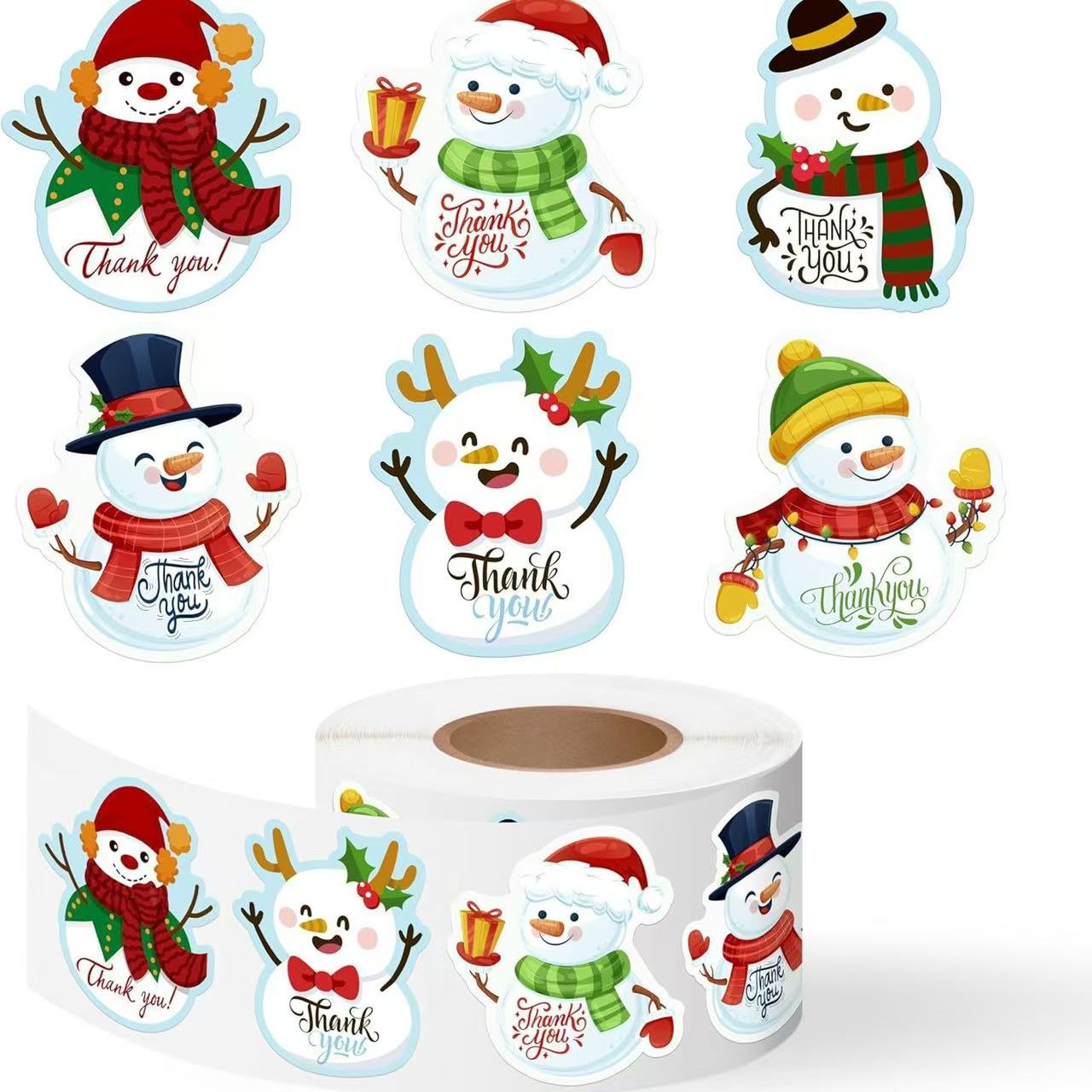 异形雪人贴纸圣诞节节日装饰贴