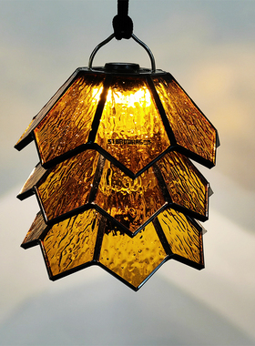 goalzero灯罩户外露营GZ灯罩配件复古琉璃黑狗逆鳞露营灯罩琥珀色