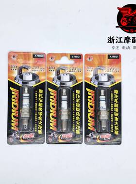 摩托车铱金火花塞110/125/150弯梁车踏板车跨骑车三轮车D8TC/A7TC