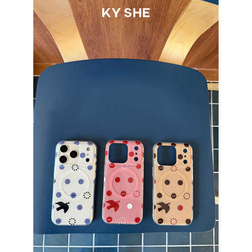 KYSHE《都柏林来信》Magsafe透明边手机壳双层印花磁吸壳适用iPhone18/17/16promax全包防摔亮面保护壳