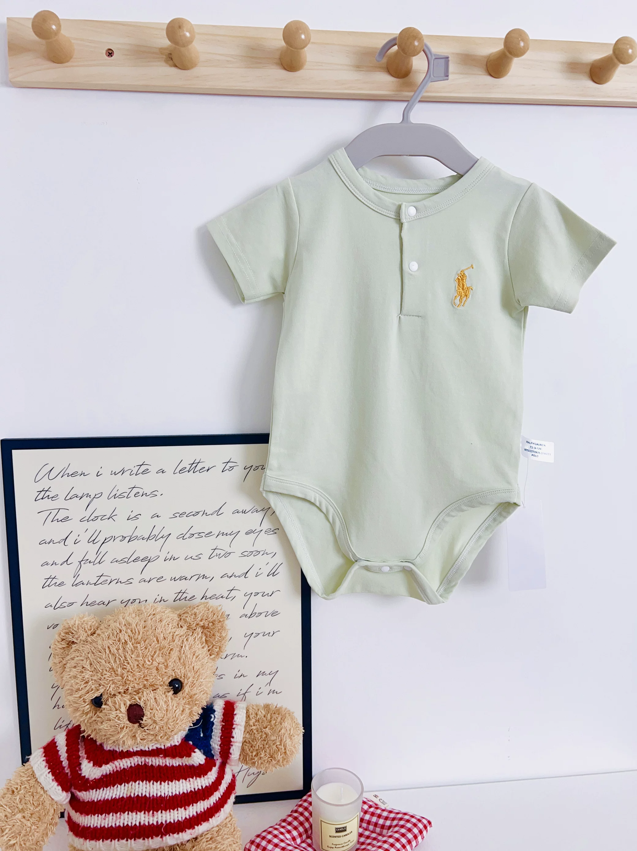 【Momo Home】Новый хлопковый комби-костюм в полоску с ярлыком