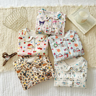 7A抗菌260克羊毛蚕丝家居服Baby级a类面料超软儿童睡衣 沫沫家