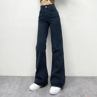 Pants wide leg women's denim flare jeans长裤阔腿女牛仔牛仔裤