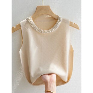 vest女士无袖 sleeveless camisole 针织吊带背心 knitted Women