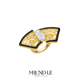 摩邦珠宝圆明有园方寸之间窗扇戒指中国风系列节日礼物明星同款