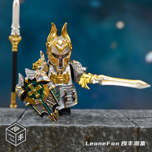 适用于乐高圆桌骑士团之加荷里斯人仔第三方积木中古类拼装玩具