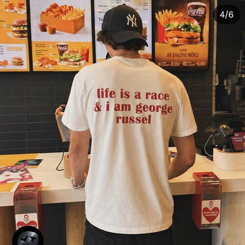 life is a race 短袖T恤赛车名言短袖T恤夏季纯棉 半袖潮小众男女