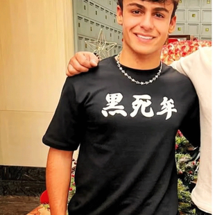 潮二次元 林德布拉德F1赛车 T恤夏纯棉半袖 黑死牟鬼灭之刃短袖 同款