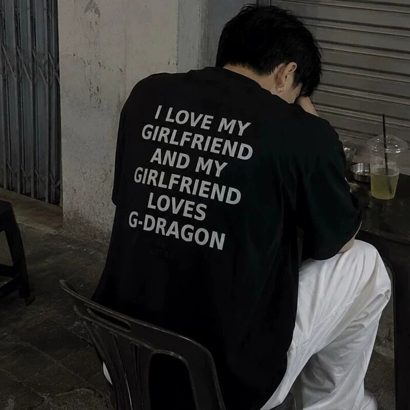 GIRLFRIEND LOVES G-DRAGON权志龙演唱会短袖T恤夏季纯棉半袖潮