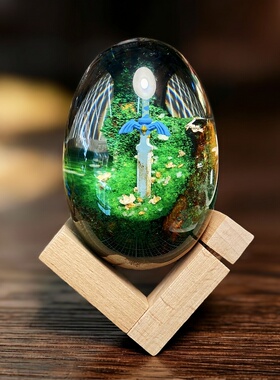 原创手工大师之剑龙蛋树脂摆件