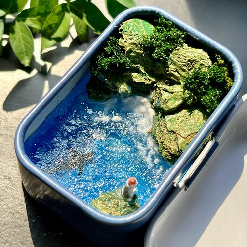 手工树脂海洋风景儿童房摆件