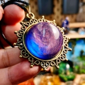 原创设计手工制作 邮实拍特惠 饰品礼物包 宇宙星云项链 创意挂坠