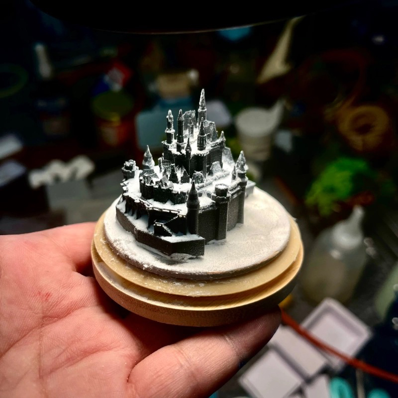 原创纯手工 光之城堡微缩场景 模型手办桌面礼品摆件装饰包邮人气