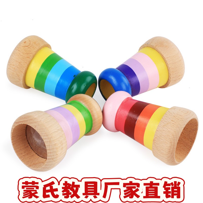 木制蜂眼多棱镜万花筒儿童益智早教玩具过家家创意仿真单反照ce30