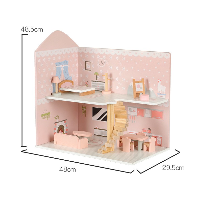 儿童娃娃屋玩具过家家仿真别墅农场模型亲子互动益智公主房子ce83