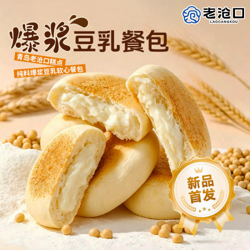 老沧口豆乳餐包1大箱12个