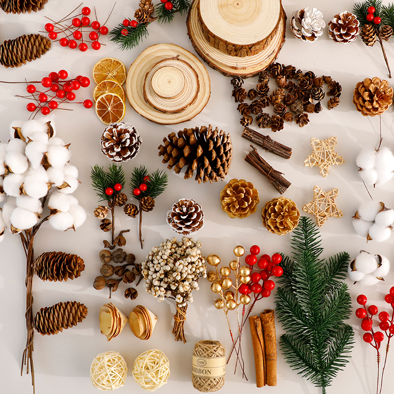 圣诞节装饰品圣诞树小挂饰小松果