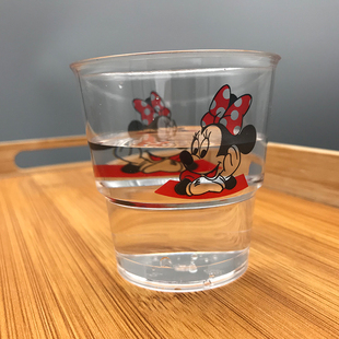 200ml一次性杯子金五缘航空杯耐高温食品级硬质透明卡通茶杯水杯