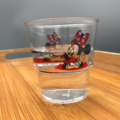 200ml耐高温硬质透明卡通茶杯