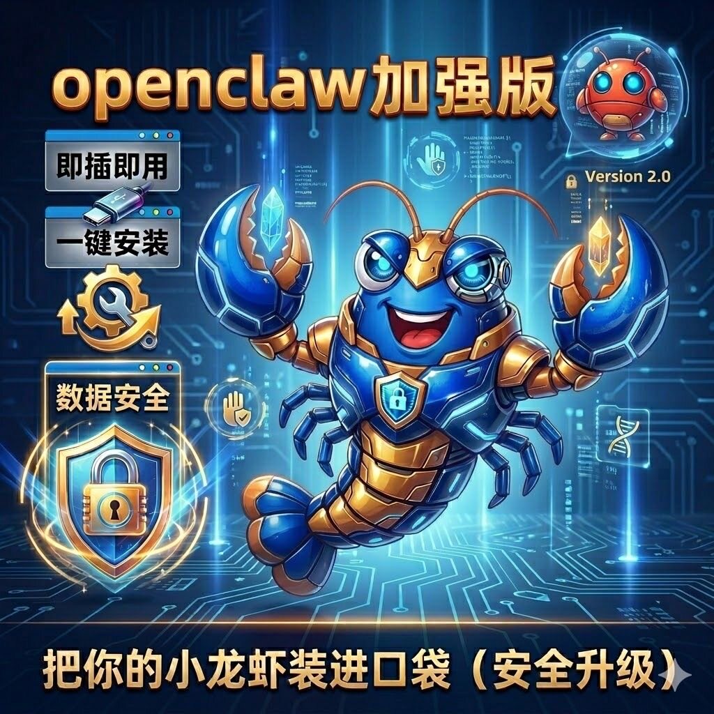 openclaw一键部署U盘免安装镜像文件便携式即插即用小龙虾智能体