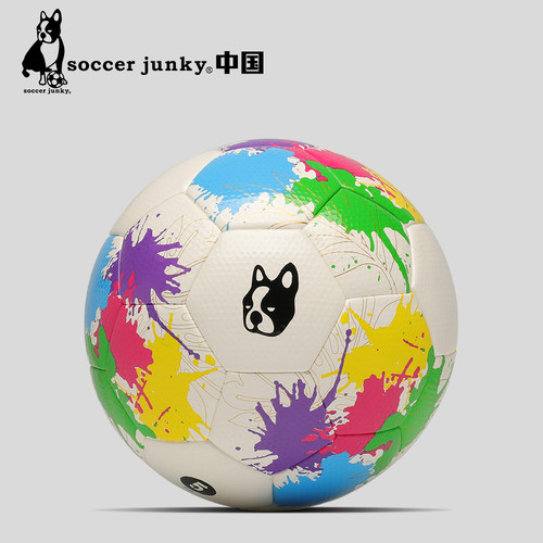 soccer junky足球狗热粘合高尔夫PU纹成人入门比赛5号足球SJ23512