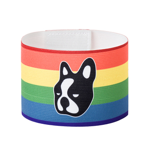 soccer junky足球狗儿童彩虹袖标缠绕式防脱臂章足球队长CP21825K