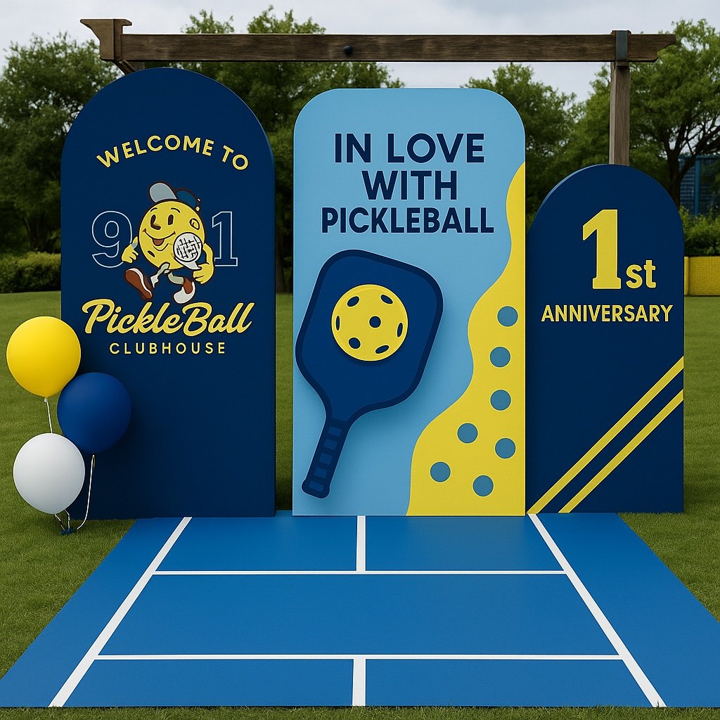 匹克球蓝色背景板俱乐部开业派对美陈kt板支架实物材料包cl0819,节庆用品/礼品,装扮布置套餐,淘宝优惠券,粉丝福利购,淘宝优惠卷