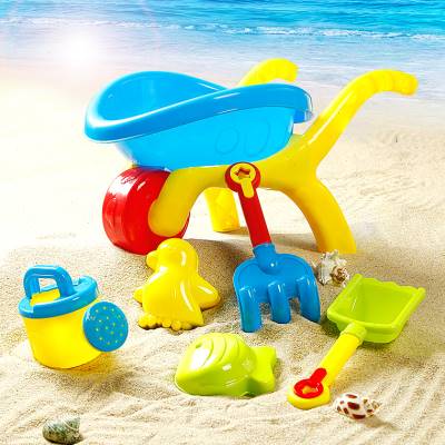 儿童沙滩玩具套装挖沙子铲子和桶宝宝玩沙子沙漏挖土工具沙滩推车