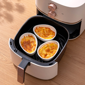 空气炸锅专用锡纸碗平替烘焙婴儿蒸蛋小碗耐高温酸奶布丁陶瓷烤碗