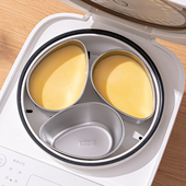 304不锈钢电饭锅蒸蛋碗扇形蒸碗电饭煲蒸蛋羹专用碗蒸鸡蛋羹蒸盒