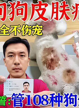 狗狗皮肤病外用药狗藓螨虫跳蚤真菌感染化脓溃烂脱毛专用喷剂b