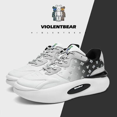 暴力熊情侣厚底低帮户外休闲鞋